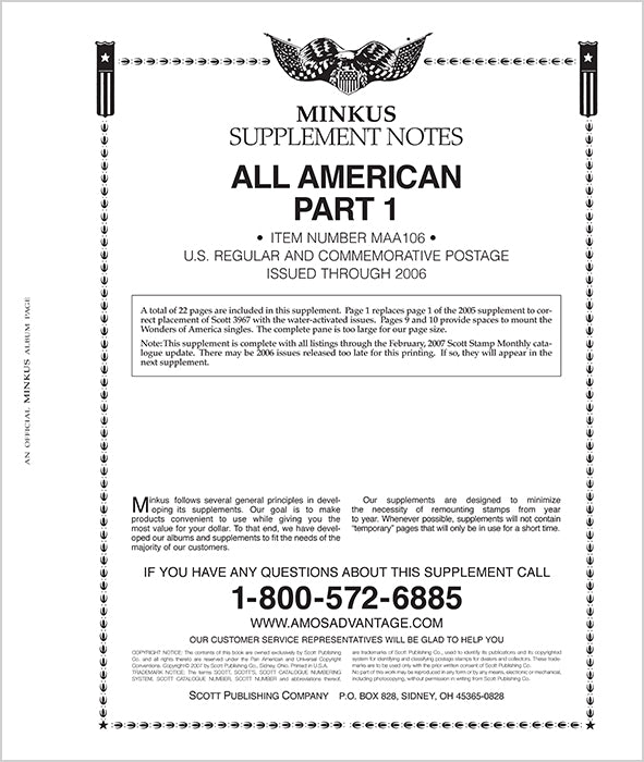 2006 Minkus All American Part 1