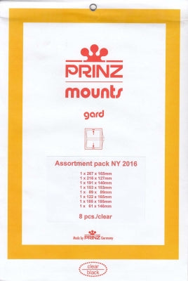 Prinz Stamp Mount NY Assortment Blocks & Sheetlets Black