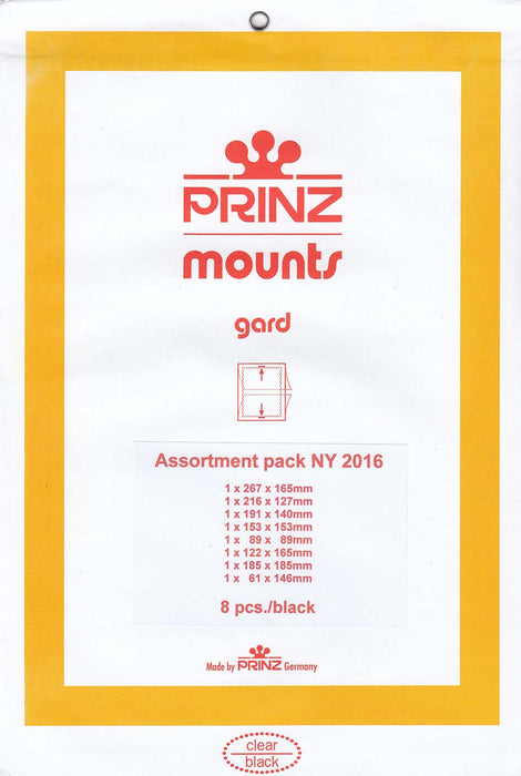 Prinz Stamp Mount NY Assortment Blocks & Sheetlets Clear
