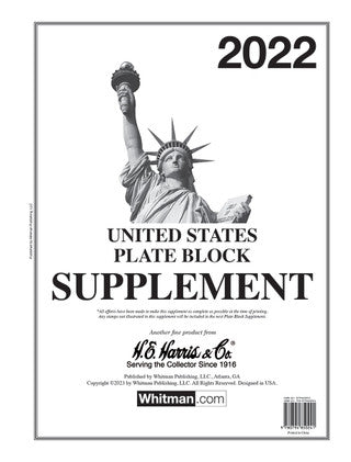 Liberty Plate Block 2022 Harris Supplements