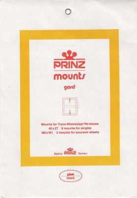 Prinz Stamp Mount Trans Mississippi Blocks & Sheetlets Black