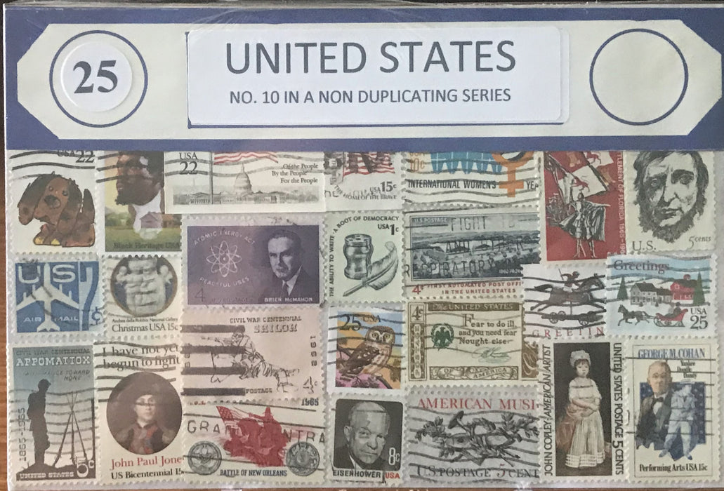 U.S. 10 Stamp Packet