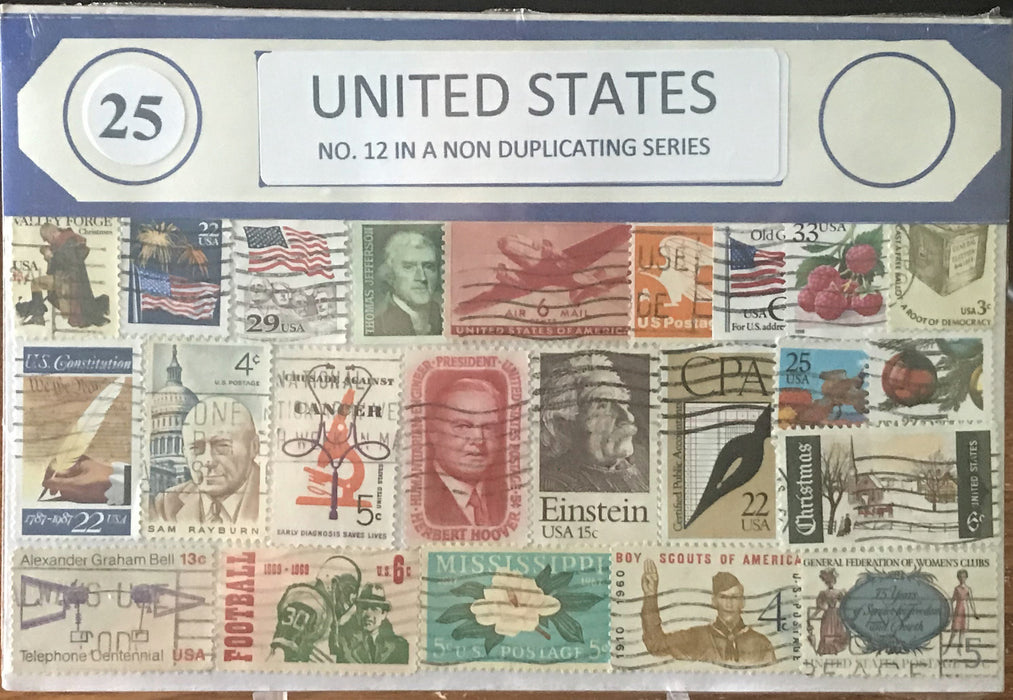 US Stamp packets #1 - #15