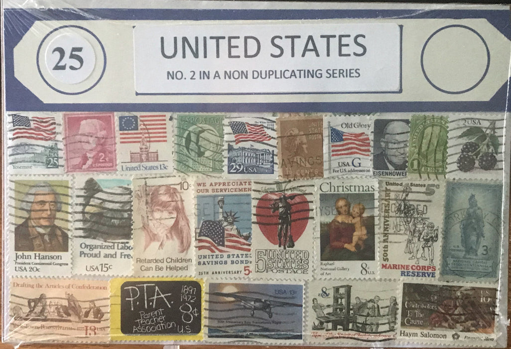 US Stamp packets #1 - #15