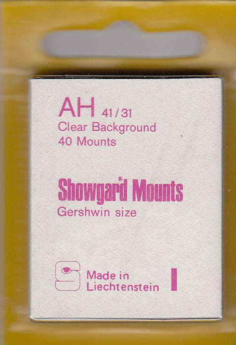 Showgard Stamp Mount AH 41/31 Clear