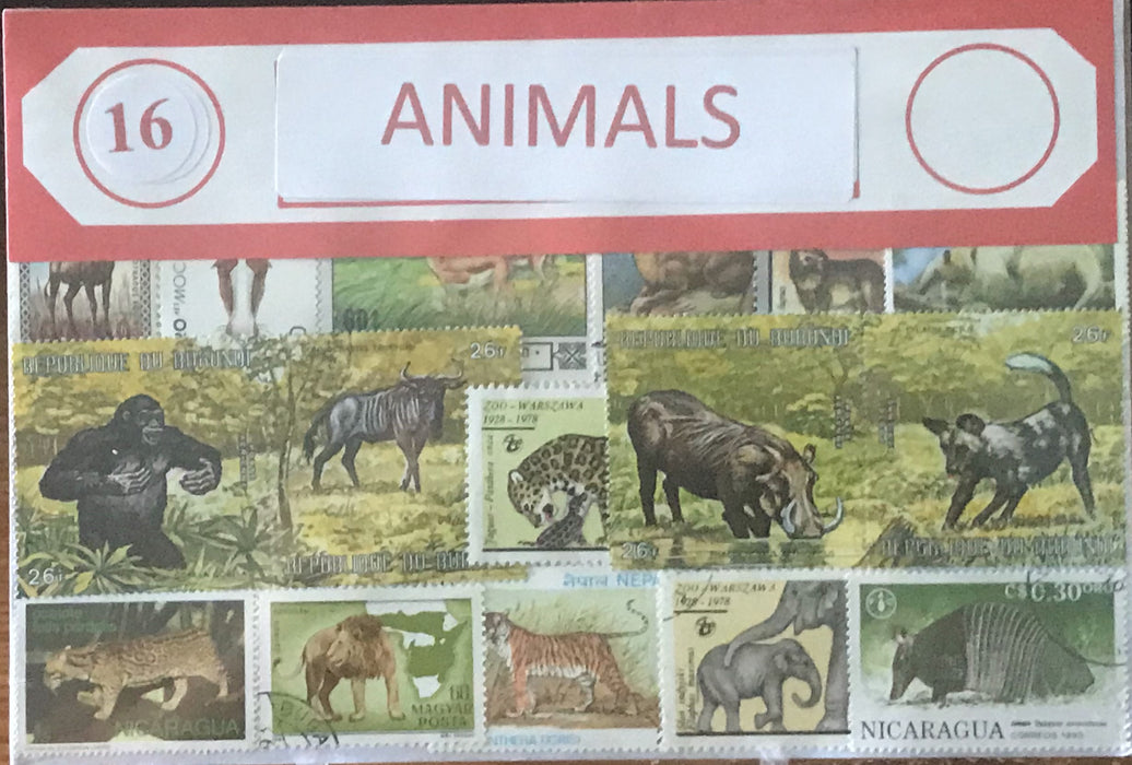 Animals Stamp Packet