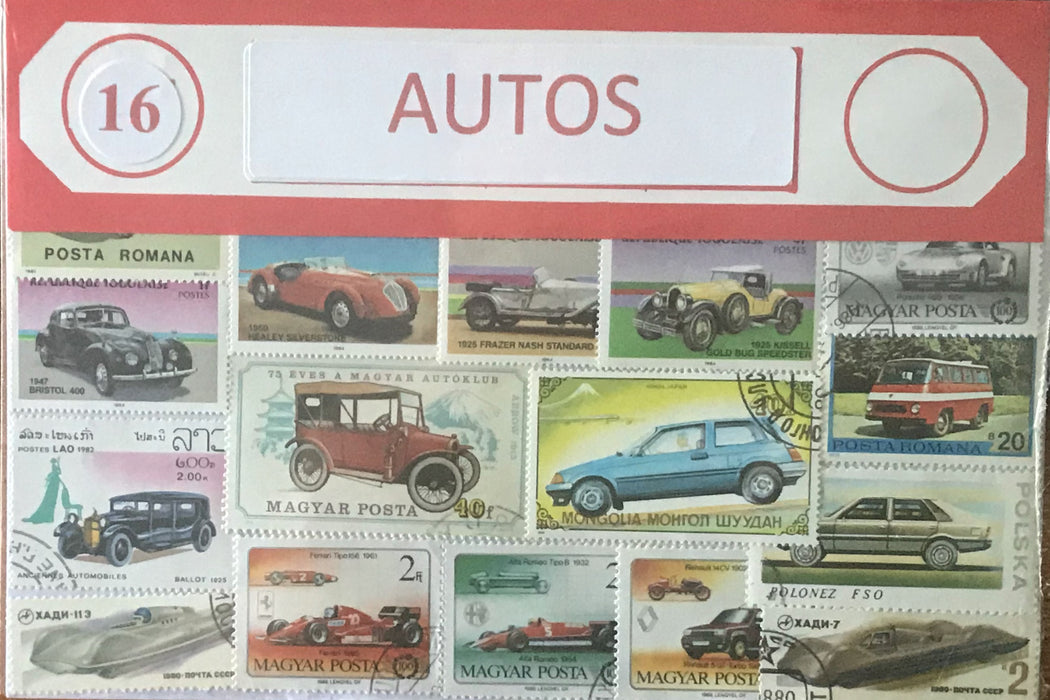 Autos Stamp Packet
