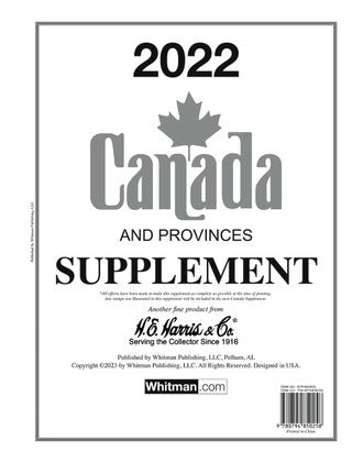 Canada 2022 Harris Supplements