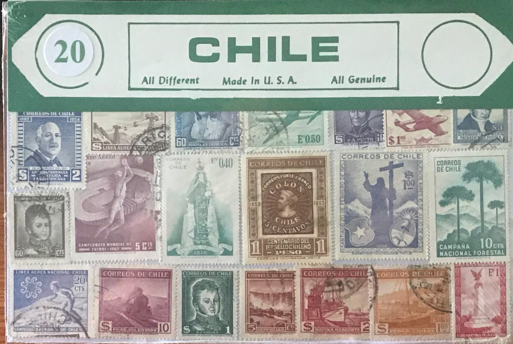 Chile Stamp Packet