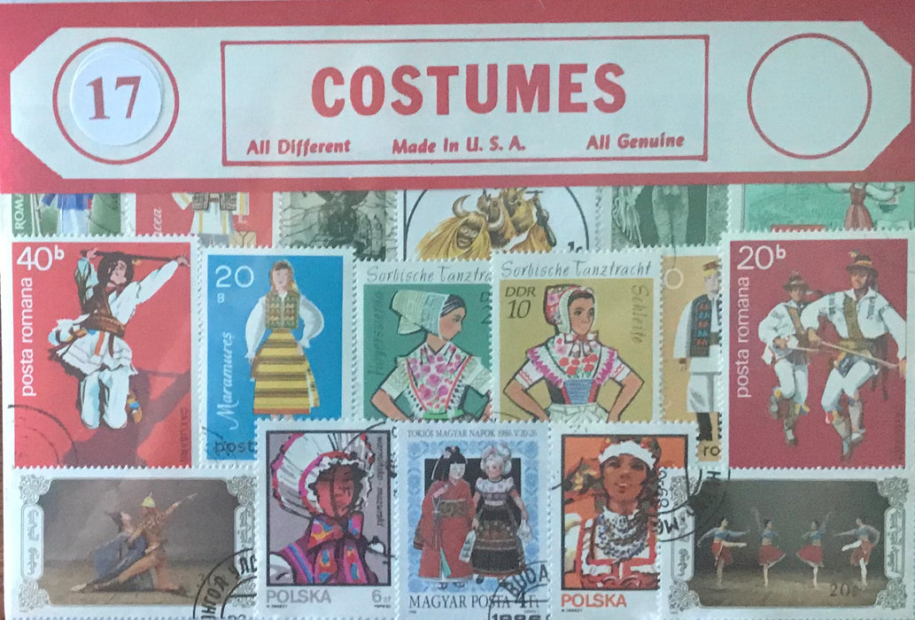 Costumes Stamp Packet