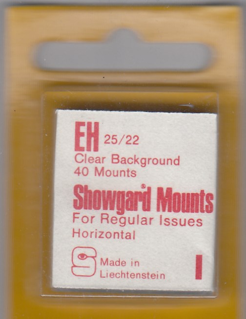 Showgard Stamp Mount EH 25/22 CLear