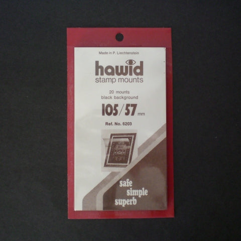 Hawid Stamp Mount H105 x 57 Black