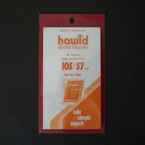 Hawid Stamp Mount H105 x 57C Clear