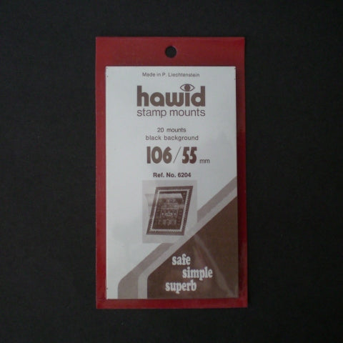 Hawid Stamp Mount H106 x 55 Black