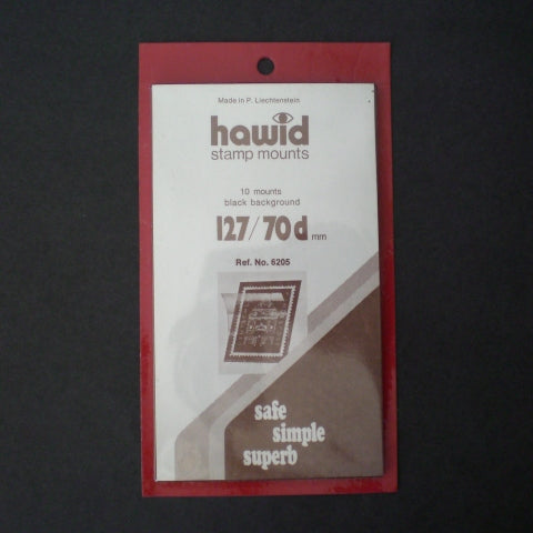 Hawid Stamp Mount H127 x 70d Black