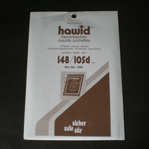 Hawid Stamp Mount 148 x 105d Black