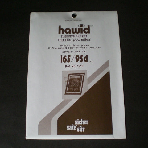 Hawid Stamp Mount 165 x 95d Black