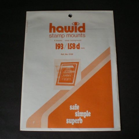 Hawid Stamp  Mount 193 x 158d-C Clear