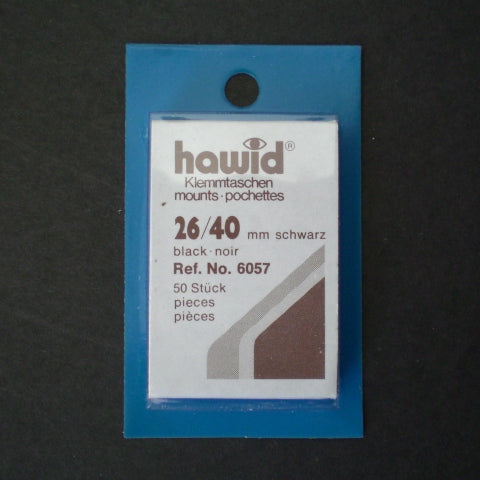 Hawid Stamp Mount H26 x 40 Black