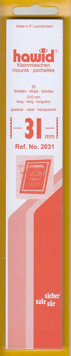 Hawid Stamp Mount H31C 210x31 Clear