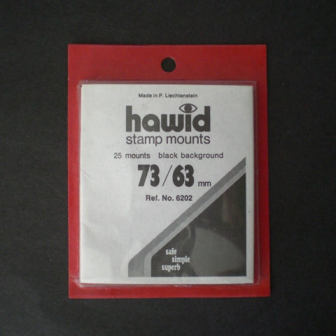 Hawid Stamp Mount H73 x 63 Black
