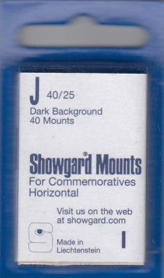 Showgard Stamp Mount J 40/25 Black