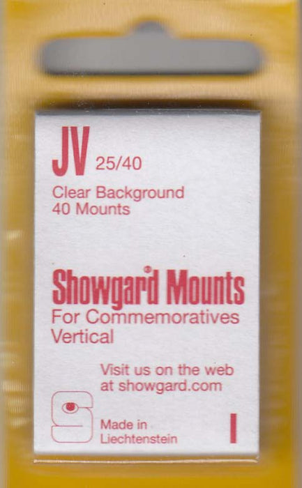 Showgard Stamp Mount JV 25/40 Clear