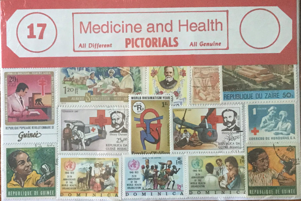 Medicine and Health Stamp Packet