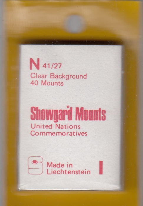 Showgard Stamp Mount N 41/27 Clear