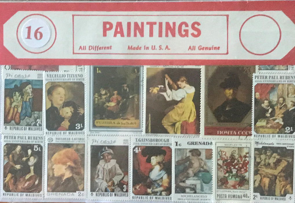 Paintings Stamp Packet