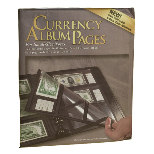 Small Currency Album - Clear 10 Pack