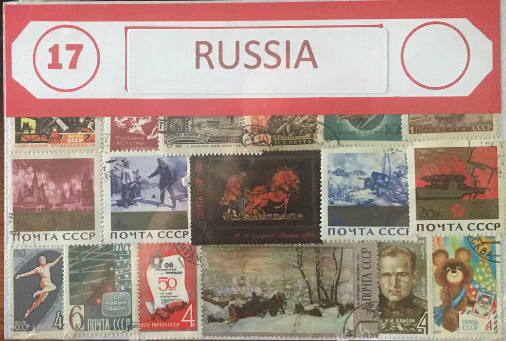 Russia Stamp Packet