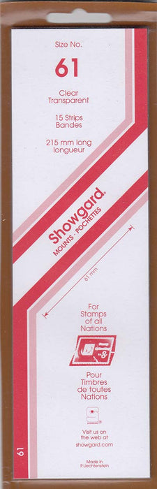 Showgard Stamp Mount 61 215x61 Clear