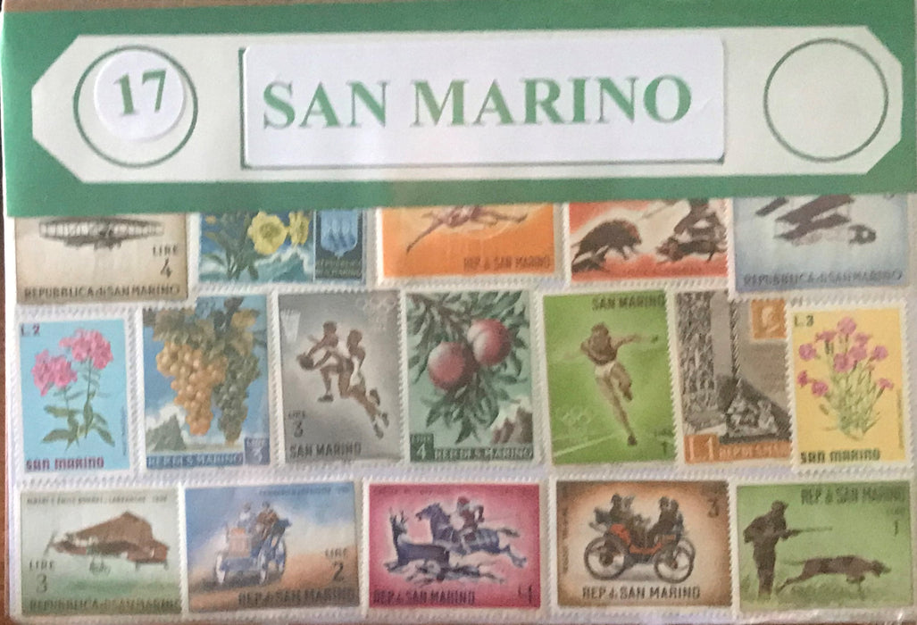 San Marino Stamp Packet