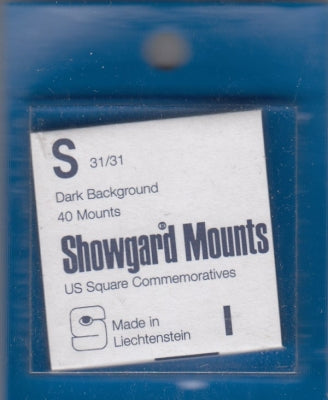 Showgard Stamp Mount S 31/31 Black