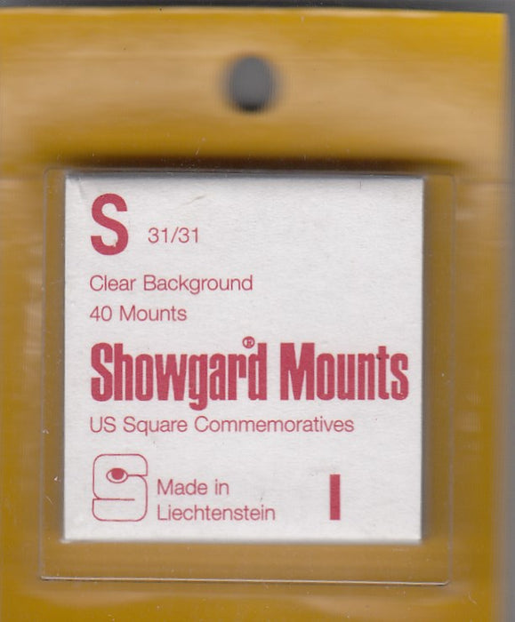 Showgard stamp Mount S 31/31 Clear