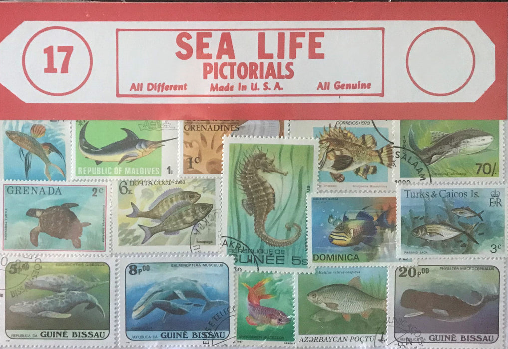 Sea Life Stamp Packet