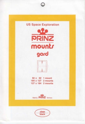 Prinz Stamp Mount Space Exploration Blocks & Sheetlets Black
