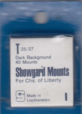 Showgard Stamp Mount T 25/27 Black