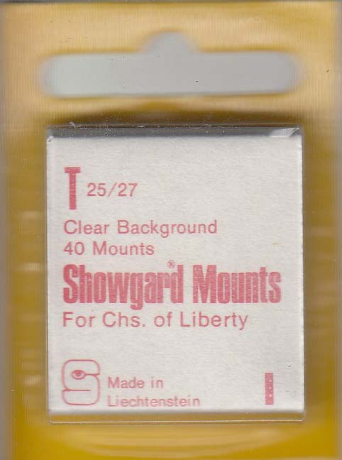 Showgard Stamp Mount T 25/27 Clear