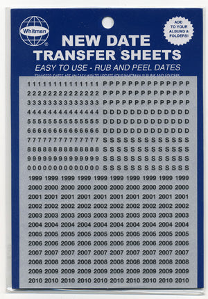 4848 -Date Transfer Sheets for Whitman Folders
