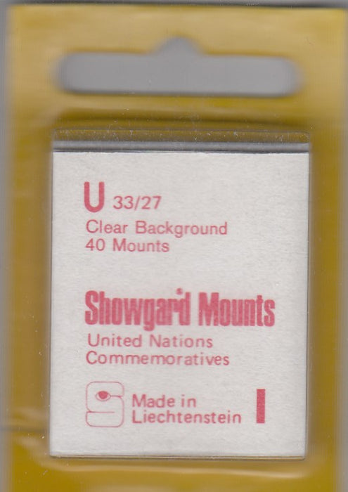 Showgard Stamp Mount U 33/27 Clear