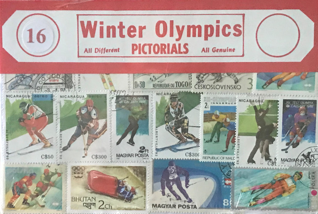 Winter Olympics Stamp Packet