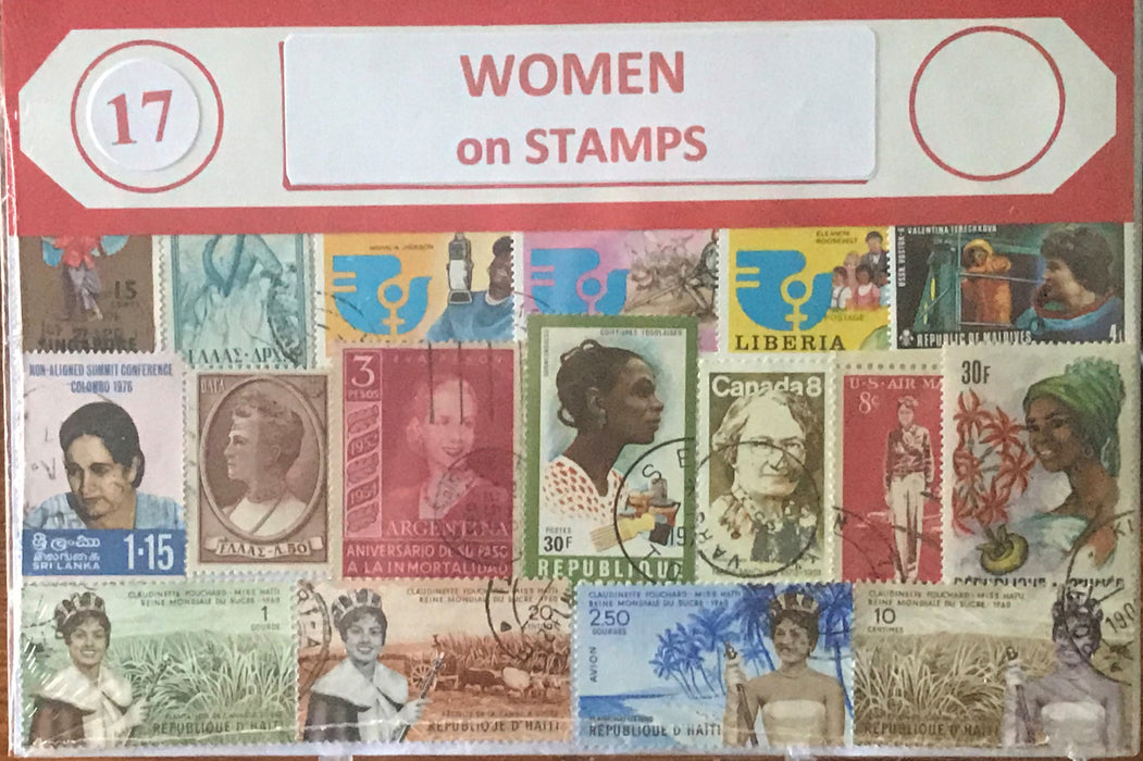 Women on Stamps Stamp Packet