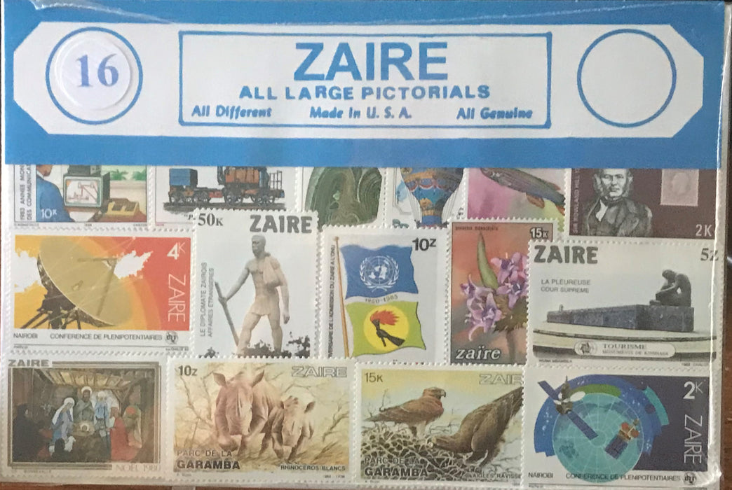 Zaire Stamp Packet